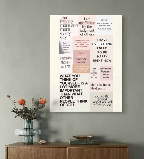 Affirmations-003 20inx16in Gallery Wrap Canvas Painting