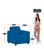 Affan 1 Seater Sofa in Blue Colour