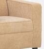 Affan Fabric 1 Seater Sofa in Beige Colour