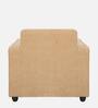 Affan Fabric 1 Seater Sofa in Beige Colour