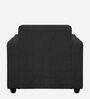 Affan Fabric 1 Seater Sofa in Charcoal Grey Colour
