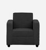 Affan Fabric 1 Seater Sofa in Charcoal Grey Colour