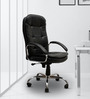 Affinity Leatherette Executive Chair in Black Colour