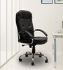 Affinity Leatherette Executive Chair in Black Colour