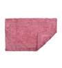Pink Solid Cotton 16x14 Inches AntiSkid Bath Mat