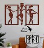 African Tribal Art Black MDF Wall Art