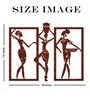 African Tribal Art Black MDF Wall Art