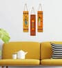 African Warli Multicolour Engineered Wood Wall Hanging Quotes