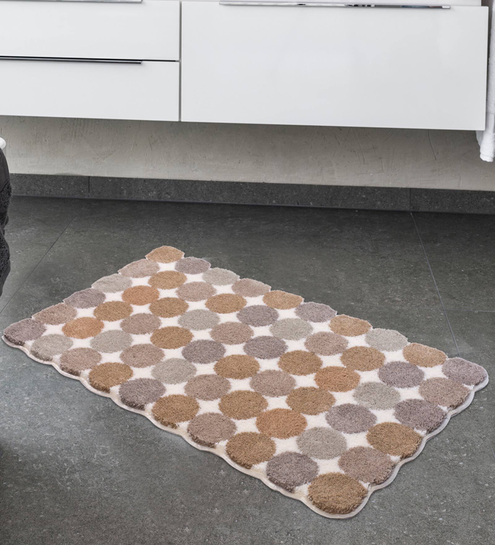 MultiColor Geometric 50 X 80 cm Agarthi Reversible Bath Mat