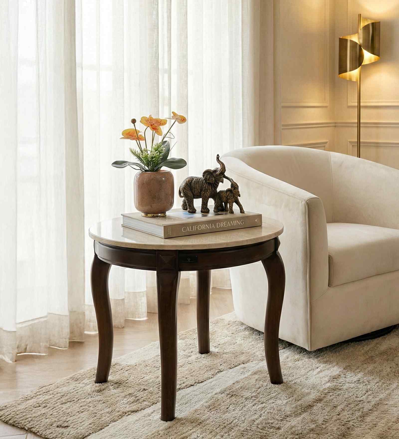 AGATE MARBLE SIDE TABLE