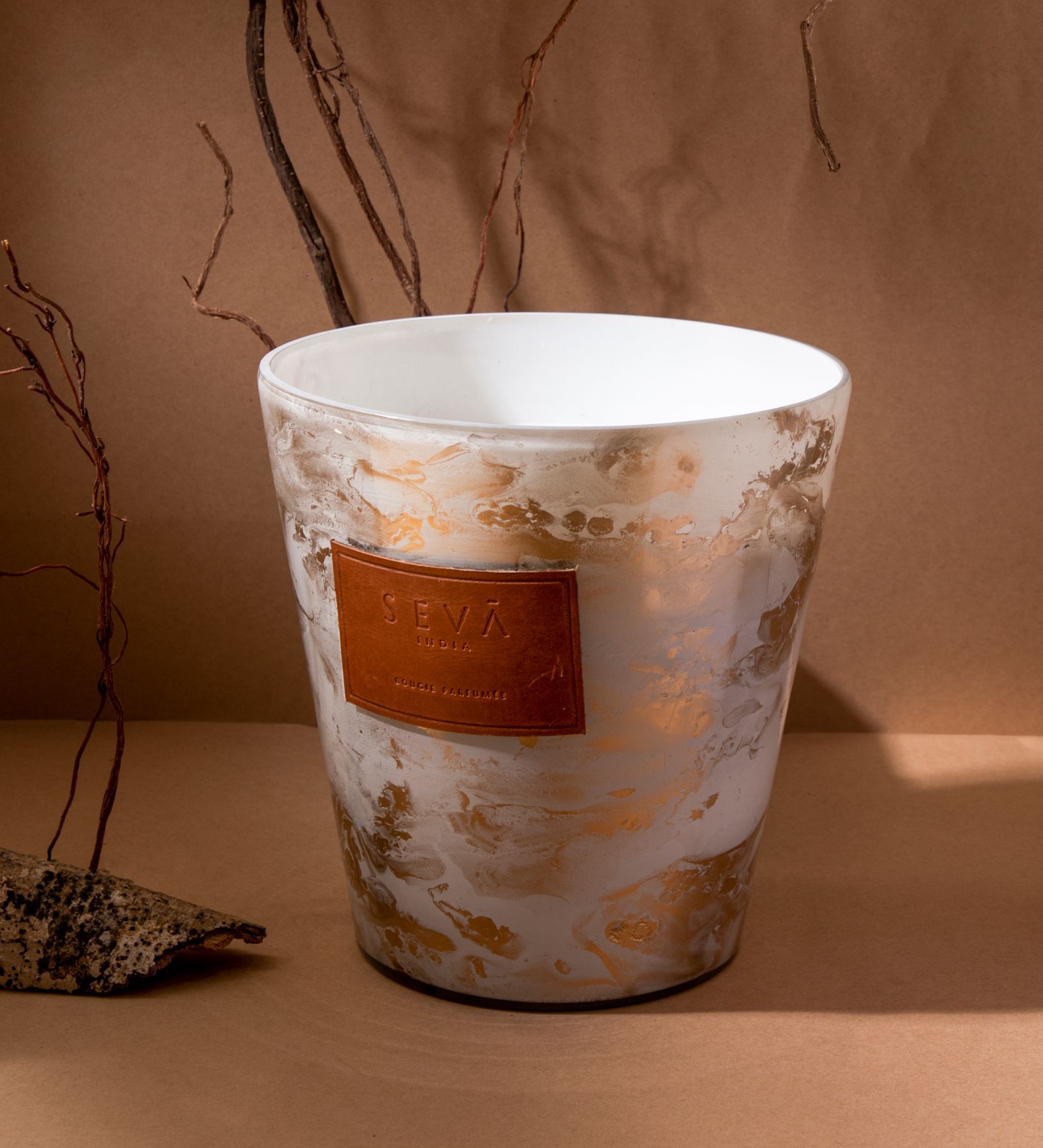 Buy Agra Beige Soy Wax Scented Jar Candle at 10 OFF by Seva India