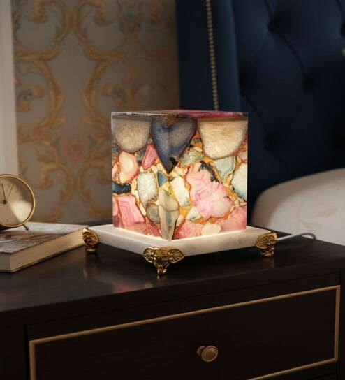 Agate Decorative Multicolor Table Lamp