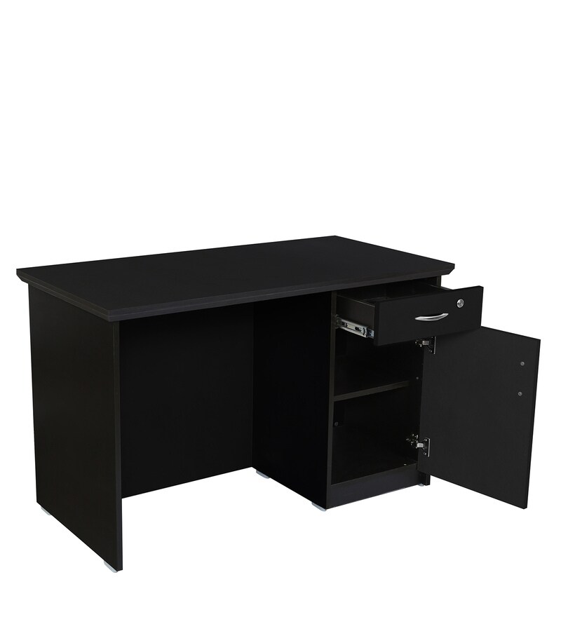 Buy Agate Office Table in Wenge Colour by Fullstock Online Work Stations Office Tables