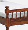 Agastya Sheesham Wood Single Bed in Scratch Resistant Honey Oak Finish