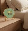 Agate Collect Moments Not Things Showpiece With Metal Stand Green