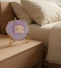 Agate Collect Moments Not Things Showpiece With Metal Stand Purple