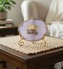 Agate Collect Moments Not Things Showpiece With Metal Stand Purple