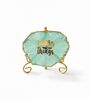 Agate Collect Moments Not Things Showpiece With Metal Stand Turquoise