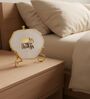 Agate Collect Moments Not Things Showpiece With Metal Stand White
