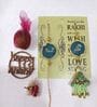 Agate Green Bhai Bhabhi Lumba Rakhi Set With Roli Chawal and Nariyal With Gift Box