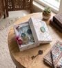 Agate Green Lumba Rakhi Set With Roli Chawal and Nariyal With Gift Box