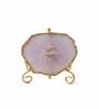 Agate Love Laughter Forever Showpiece With Metal Stand Purple