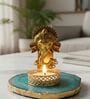 Turquoise Agate Metal Ganesha Tealight Holder