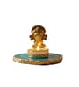 Turquoise Agate Metal Ganesha Tealight Holder