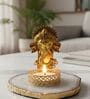 White Agate Metal Ganesha Tealight Holder