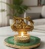 Green Agate Metal Radha Krishna Tealight Holder