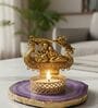 Purple Agate Metal Radha Krishna Tealight Holder