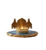 Blue Agate Metal Vankateshwer Tealight Holder