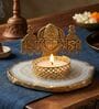 White Agate Metal Vankateshwer Tealight Holder