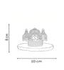 White Agate Metal Vankateshwer Tealight Holder