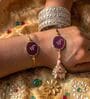 Agate Pink Ik Onkar Lumba Rakhi Set With Roli Chawal and Nariyal With Gift Box