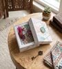 Agate Pink Lumba Rakhi Set With Roli Chawal and Nariyal With Gift Box