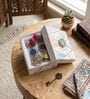 Agate Purple Lumba Rakhi Set With Roli Chawal and Nariyal With Gift Box