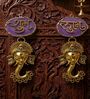 Agate Shubh Labh Metal Ganesha Hangings