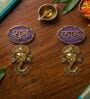 Agate Shubh Labh Metal Ganesha Hangings