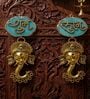 Agate Shubh Labh Metal Ganesha Hangings