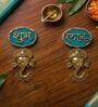 Agate Shubh Labh Metal Ganesha Hangings