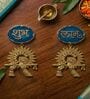 Agate Shubh Labh Metal Krishna Bansi Hangings