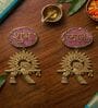 Agate Shubh Labh Metal Krishna Bansi Hangings