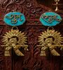 Agate Shubh Labh Metal Krishna Bansi Hangings