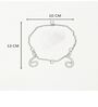 Agate Startng Of Mool Mantra Showpiece Wih Metal Stand White