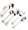 Agate with Silver Metal Cake Server Dessert Cutting Knife   White