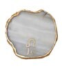 Agate Zodiac Sign Leo Coaster for Bar, Beer, Coffee, Tea