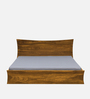 Agen Sheesham Wood King Size Bed In Rustic Teak Finish With Drawer Storage