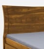 Agen Sheesham Wood King Size Bed In Rustic Teak Finish With Drawer Storage