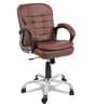 Agita Medium Back Office Executive Chair In Dark Brown Colour